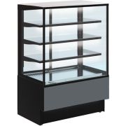 Витрина холодильная ВПВ (ADAGIO Cube 1300 Д) (С.2.G9005гл.A7011гл.В7011гл.Р1.PS.RAL9005гл)