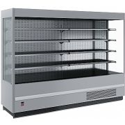 Витрина холодильная FС20-07 VM 2,5-2 (Carboma Cube 2500/710 ВХСп-2,5) (9006-9005 цвет серо-черный)