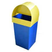 Урна переносная высокая Руслан (Синий/жёлтый)