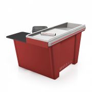 Кассовый бокс Stream-Mini-Light-150 N /21354/ Шлиф. нерж. б/выреза Универсальный Серебро Вставка серая