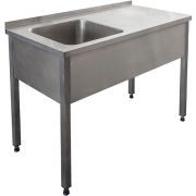 Ванна моечная со столом ВМЦCс-1500/400 (1500х600х850, размер мойки 400х400х300), БП-01