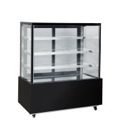 Витрина КОНДИТЕРСКАЯ IHBC-0,9-Z6714F ЛЮКС КУБ (900×670×1410)  (RAL 9005/7016)