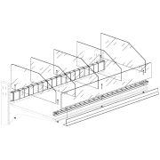 Адаптеры кондитерские на полку 1000 мм, набор (RAL 9016 гл.)
